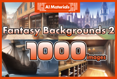 Fantasy Backgrounds 2【Shigural AI Materials】 main cover image